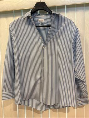 Van Heusen BUNDLE Men’s Blue & White Stripe Dress Shirts